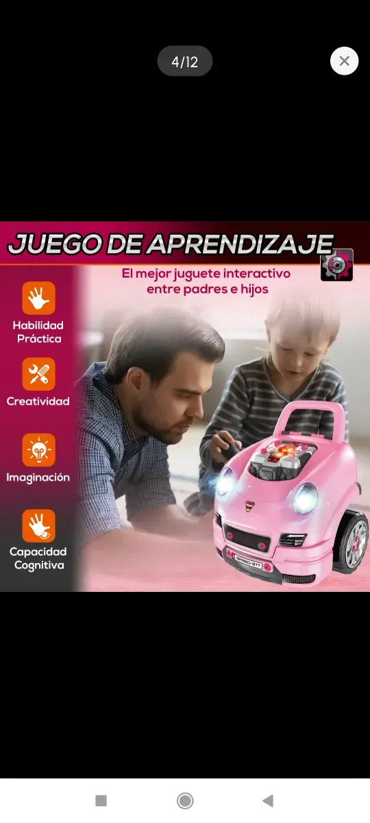 Juego mecánica infantil 61 piezas