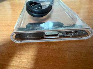 Caja disco duro 2.5 transparente