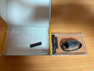 Caja disco duro 2.5 transparente