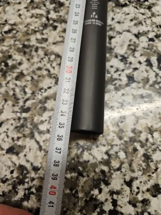 Tija sillín carbono 31.6mm