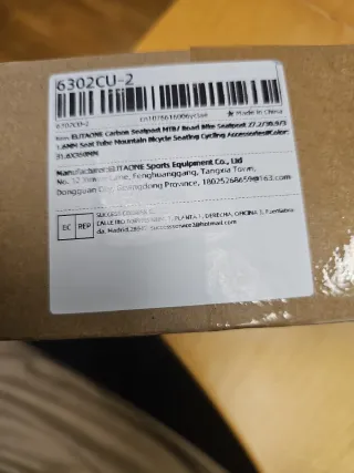 Tija sillín carbono 31.6mm