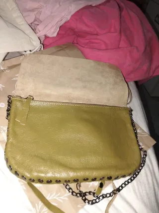 Bolso Piel BIBA Pistacho Sin Estrenar