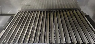 Barbacoa con piedras volcánicas