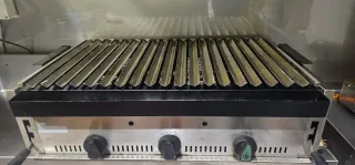 Barbacoa con piedras volcánicas