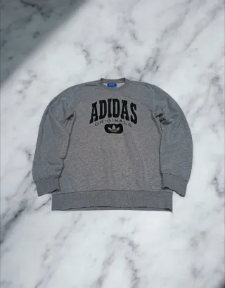 Felpa Adidas Originals Uomo Grigia Vintage