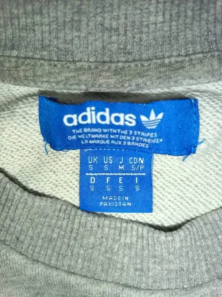 Felpa Adidas Originals Uomo Grigia Vintage