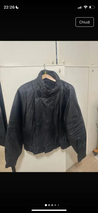 Bomber uomo vera pelle nera