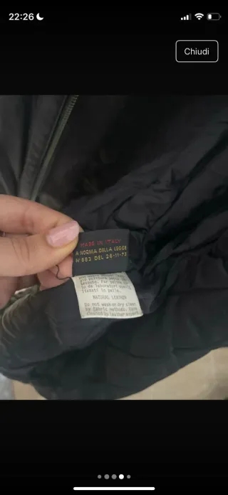 Bomber uomo vera pelle nera