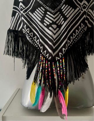 Foulard Carpisa con piume