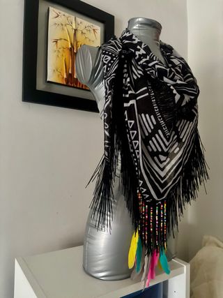 Foulard Carpisa con piume