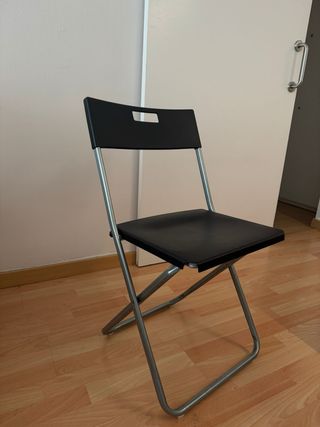 Sillas Plegables Ikea Negro/Plata