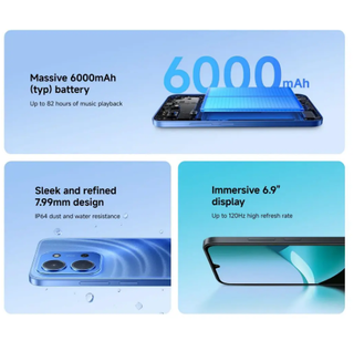 Xiaomi Redmi 15C 128GB Blu 6.9 4GB RAM