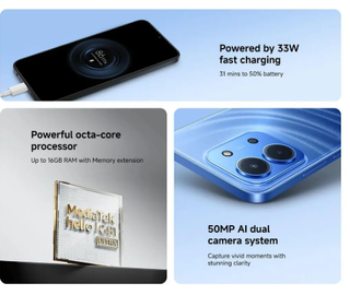 Xiaomi Redmi 15C 128GB Blu 6.9 4GB RAM