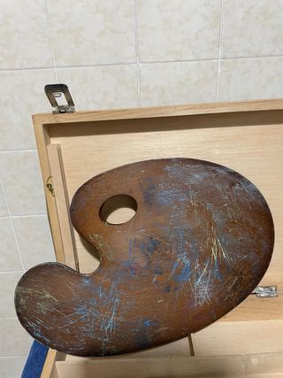 Maletín Pintura Óleo Paleta Tubos