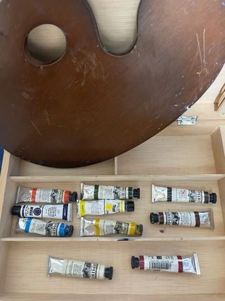 Maletín Pintura Óleo Paleta Tubos