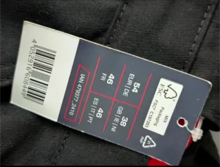 Pantalones Parkside negros con detalles rojos