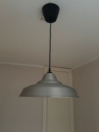 Lámpara colgante metal Ikea plateada