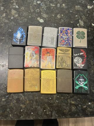 Lote de 15 mecheros Zippo