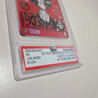 Monkey D Luffy ST21-014 RED Magazine JAP - PSA 10