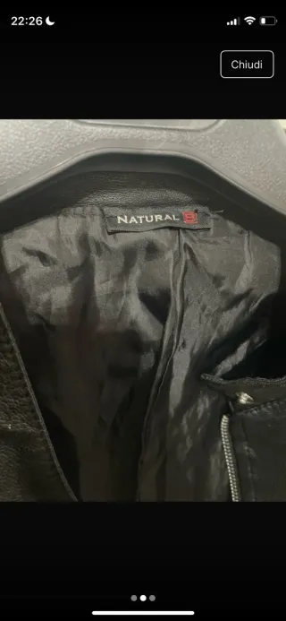 Chiodo similpelle donna nero