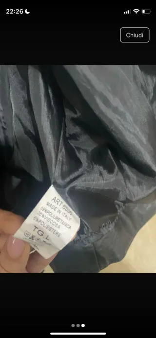 Chiodo similpelle donna nero