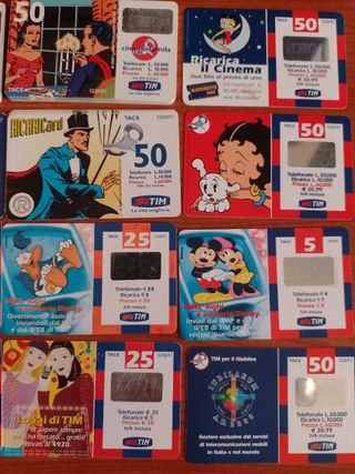 Lotto 47 Schede Telefoniche TIM Ricaricard Vintage