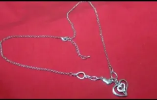 Cadena Corazón Plata con Circonitas