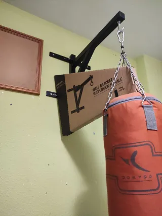 Saco de Boxeo Naranja con Soporte