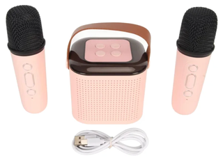 Altavoz Karaoke RGB con 2 Micrófonos