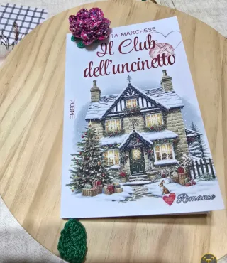 Segnalibro fatto a mano Rosa/ viola