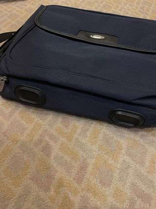 Maletín Portadocumentos y Ordenador Azul