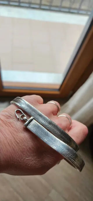 Collana snake in argento