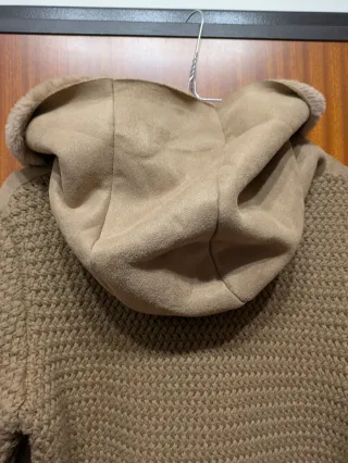 Giubbino maglia e simil montone marrone