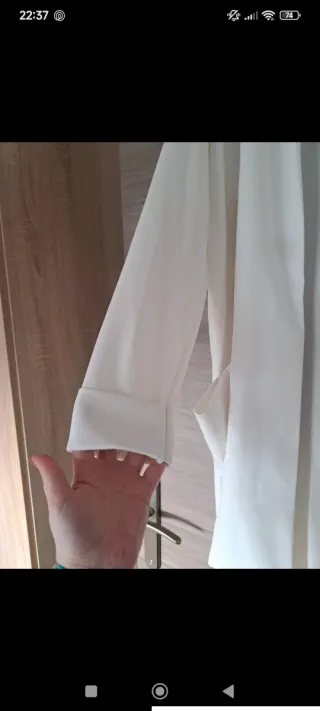 Chaqueta de vestir blanca talla única