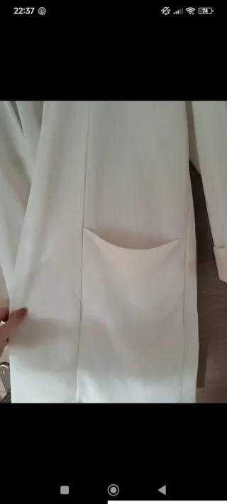 Chaqueta de vestir blanca talla única