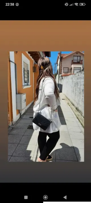 Chaqueta de vestir blanca talla única