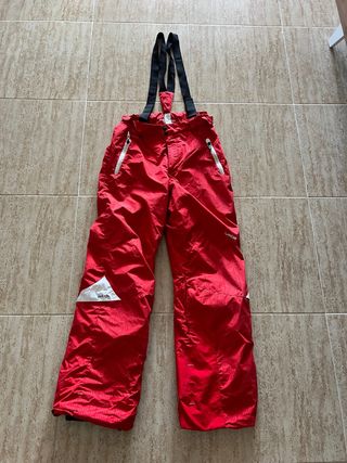 Pantalón de Nieve Hombre decathlon Rojo