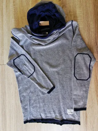 Jersey azul y blanco de hombre Talla XL