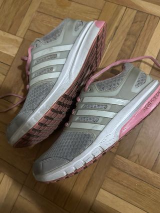 Zapatillas Adidas Grises y Rosas