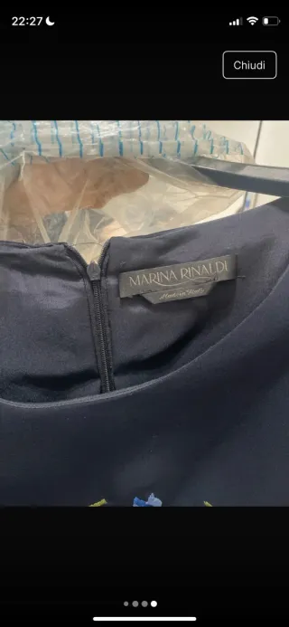 Vestito Marina Rinaldi floreale blu