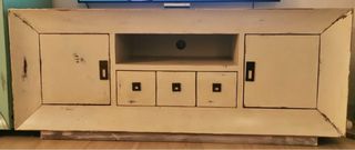 Mueble de salón de madera maciza