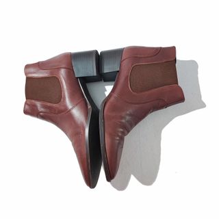 Estefanía Marco/ Botines Chelsea cuero choco 41