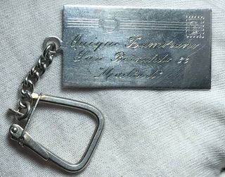 Llavero Plata Ley Carta Postal + Regalo