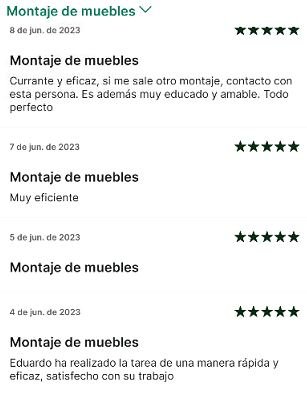 Servicio profesional de montaje Atrapamuebles