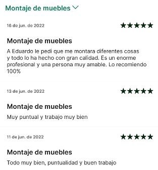 Servicio profesional de montaje Atrapamuebles