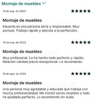 Servicio profesional de montaje Atrapamuebles