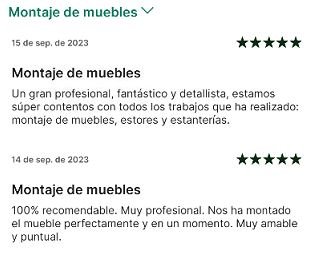 Servicio profesional de montaje Atrapamuebles