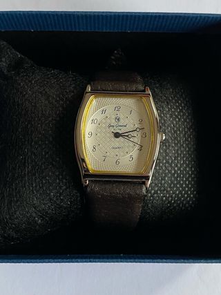 Orologio Guy Gosard Quarzo Argentato e Marrone