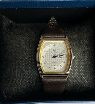 Orologio Guy Gosard Quarzo Argentato e Marrone