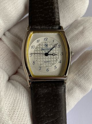 Orologio Guy Gosard Quarzo Argentato e Marrone